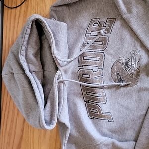 Purdue Football Grey Hooded Sweater